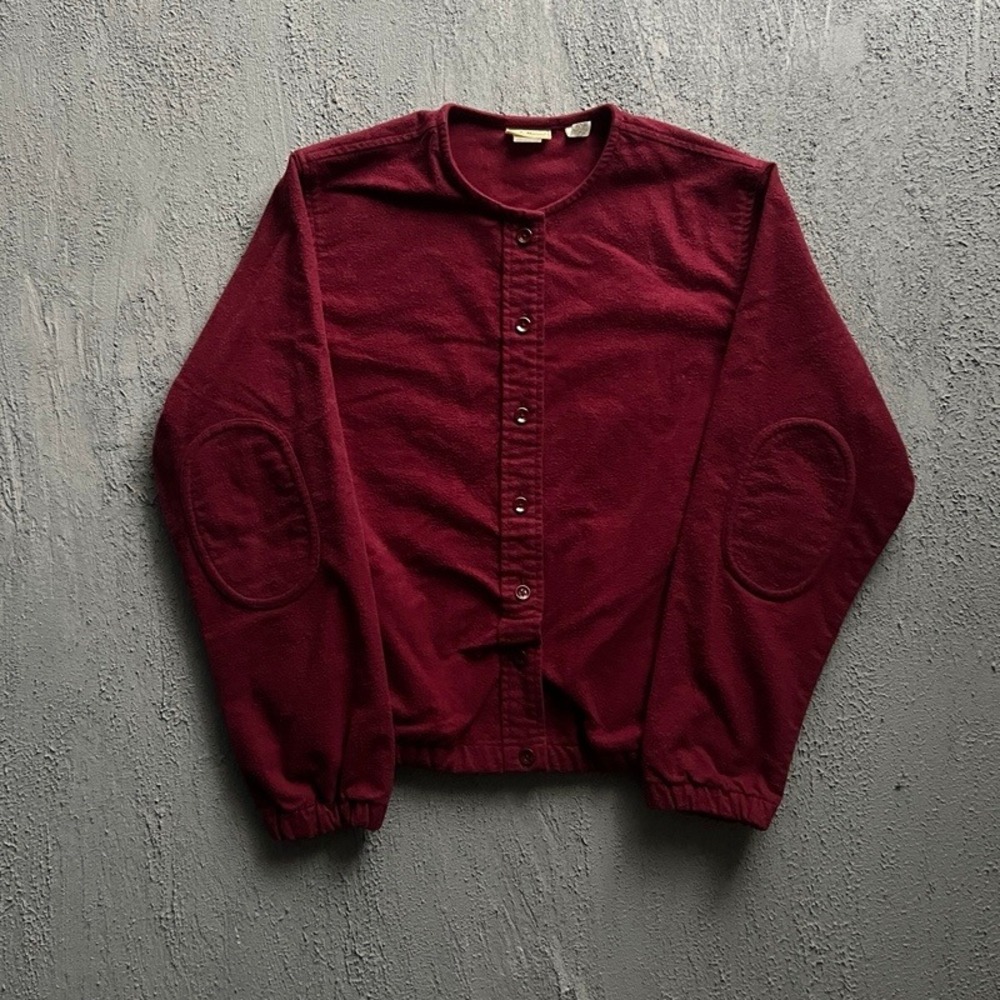 Vintage LL Bean Button Up Cardigan Womens Small Red 1990s USA